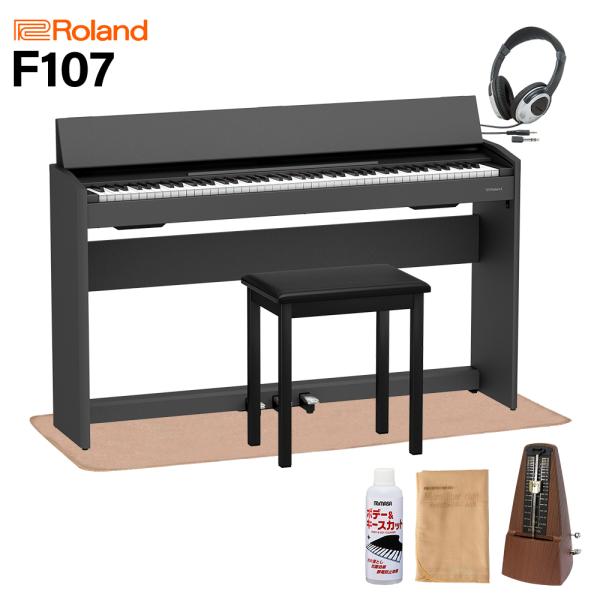 Roland ローランド 電子ピアノ 88鍵盤 F107 BK イトマサマット＆メトロノームセット ...