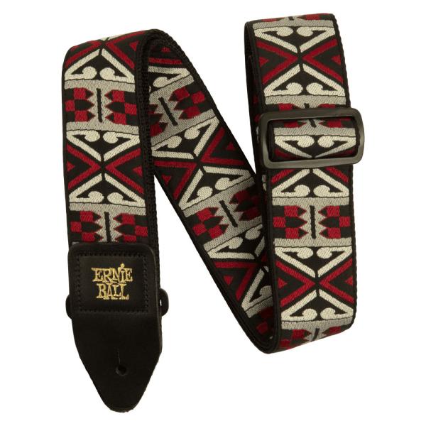 ERNiE BALL アーニーボール JACQUARD STRAP Primal Red ギタースト...