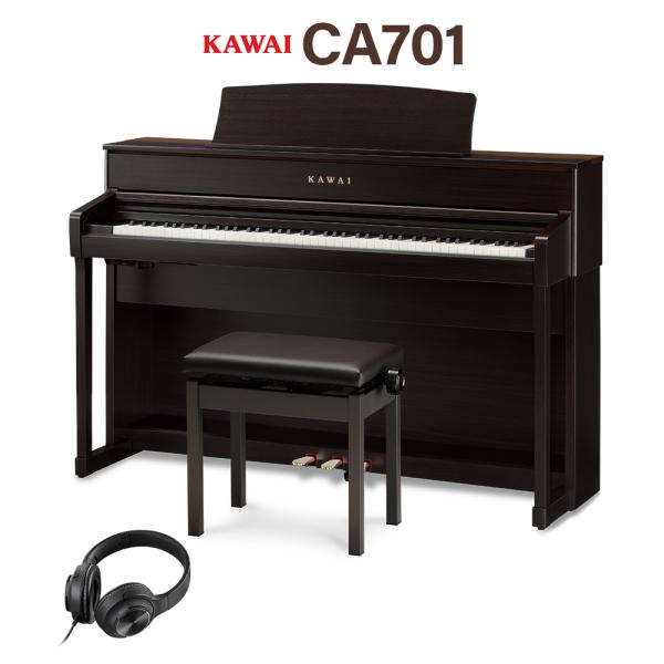 KAWAI カワイ 電子ピアノ 88鍵盤 CA701R プレミアムローズウッド調仕上げ 木製鍵盤