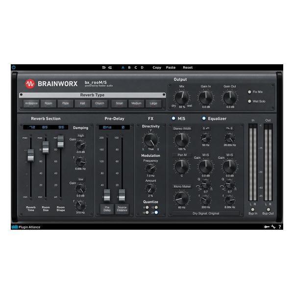 Plugin Alliance プラグインアライアンス Brainworx bx_rooMS  メー...