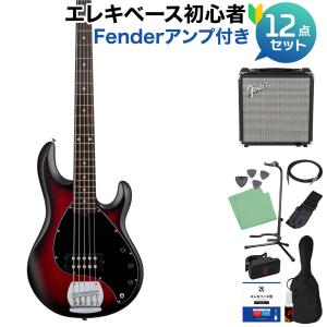 STERLING by Musicman スターリン STINGRAY RAY5 RRBS 5弦ベース初心者12点セット 〔Fenderアンプ付〕 アクティブ｜shimamura