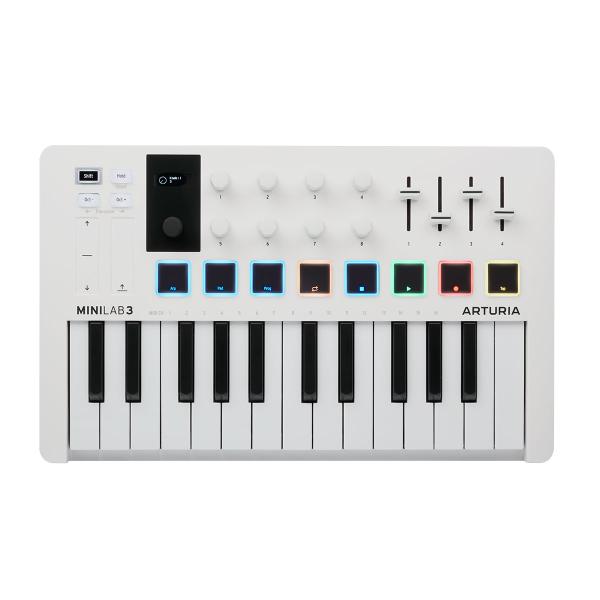 ARTURIA アートリア MINILAB MK3 ホワイト USB MIDIキーボード 25鍵盤 ...