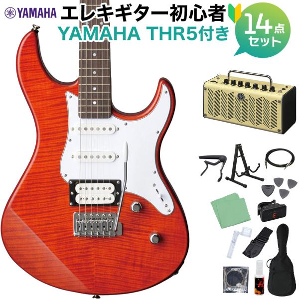 YAMAHA ヤマハ PACIFICA212VFM CMB エレキギター初心者14点セット〔THR5...