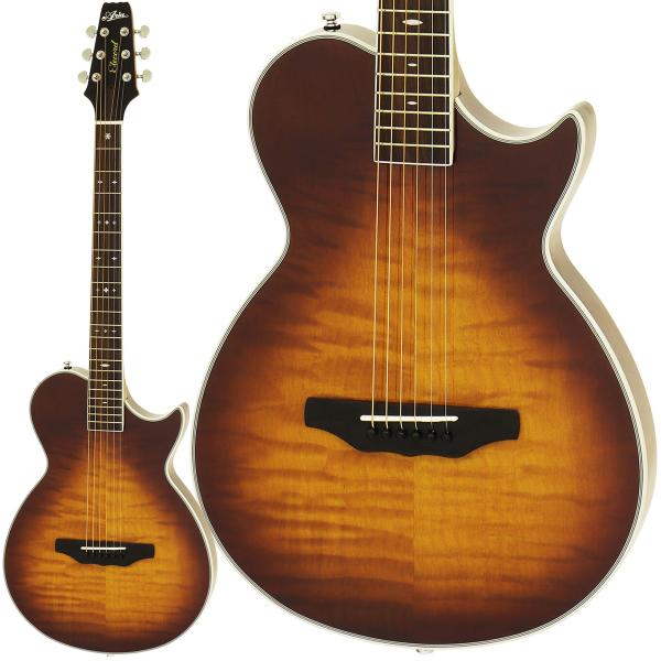 ARIA アリア APE-100 TS タバコサンバースト エレキギターのように弾ける薄型エレアコサ...