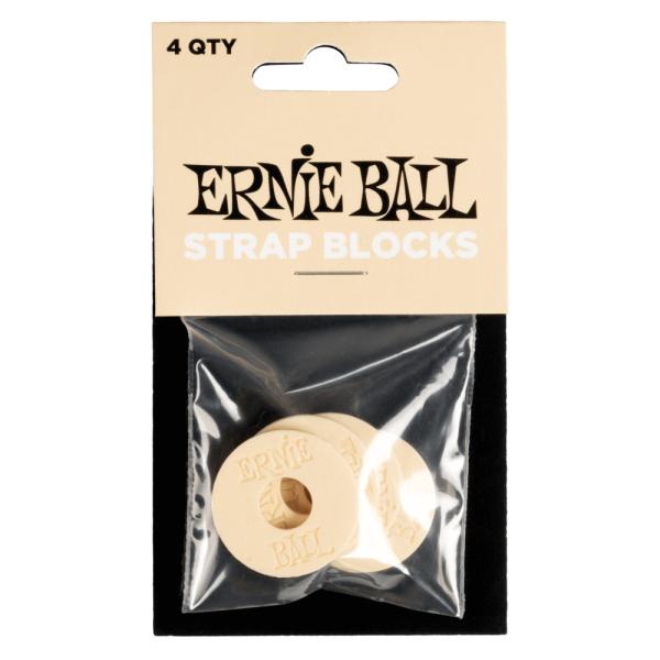 ERNiE BALL アーニーボール STRAP BLOCKS 4PK - CREAM ストラップブ...