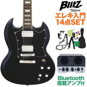 調整済 ブリッツ BSG-61 SGタイプ 初心者 エレキギター アリアプロ2