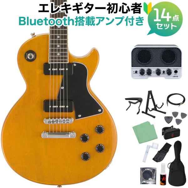 ブリッツ BLP-SPL YL エレキギター初心者14点セット〔Bluetooth搭載ミニアンプ付き...