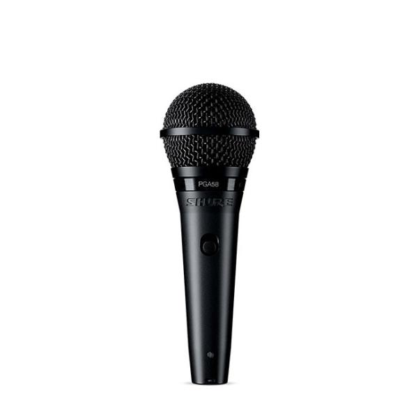 SHURE シュア PGA58  5m XLR-標準プラグケーブル付  ボーカル・スピーチ用マイクロ...