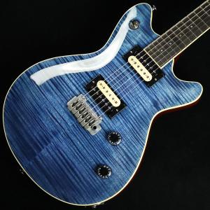 旧価格】 T's Guitars DST-DX22 Roasted Flame Maple Trans Blue Denim