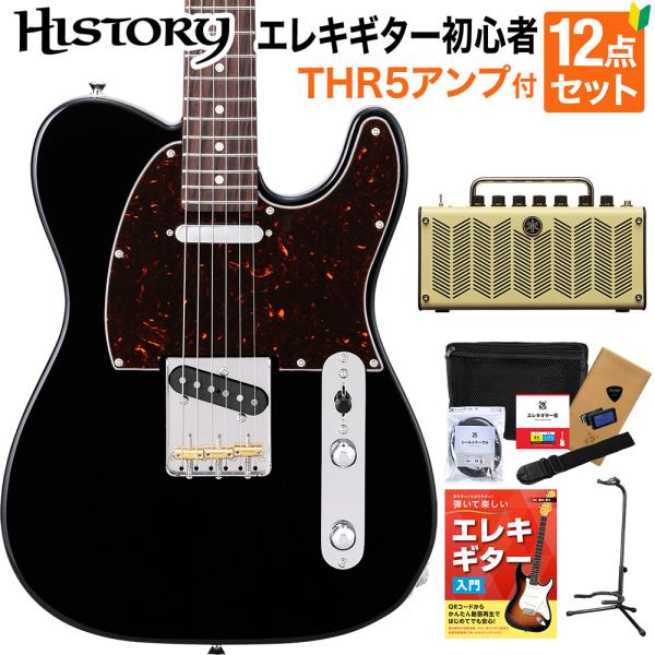 HISTORY ヒストリー HTL-Standard BLK エレキギター 初心者12点セット 〔T...