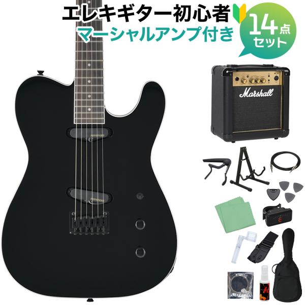 FERNANDES フェルナンデス TEJ-STD 2S BLACK エレキギター初心者14点セット...