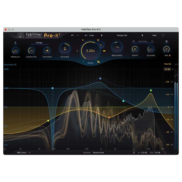fabfilter ファブフィルター Pro-R 2 リバーブプラグイン メール納品 代引き不可