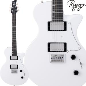 Ryoga リョウガ HORNET White エレキギター ハムバッカー ベイクドメイプルネック