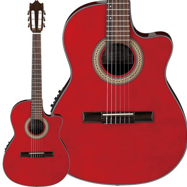 Ibanez アイバニーズ GA30TCE TRD (Transparent Red High Gl...