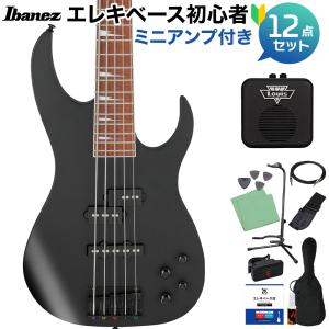 Ibanez アイバニーズ RGB305 BKF (Black Flat) 5弦ベース初心者12点セット 〔ミニアンプ付〕 〔島村楽器限定販売〕｜shimamura