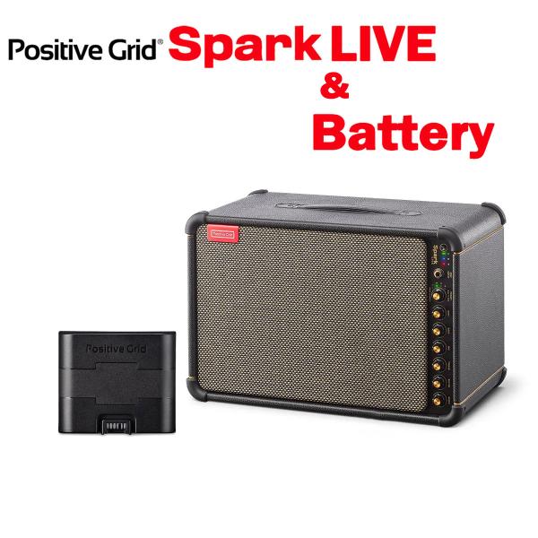 Positive Grid ポジティブグリッド Spark LIVE + 専用充電式バッテリーセット...