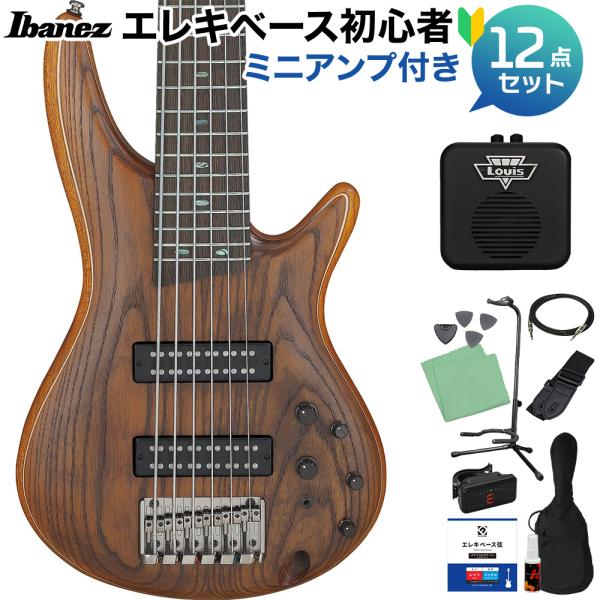 Ibanez アイバニーズ SR6AH SUF 6弦ベース初心者12点セット 〔ミニアンプ付〕 島村...