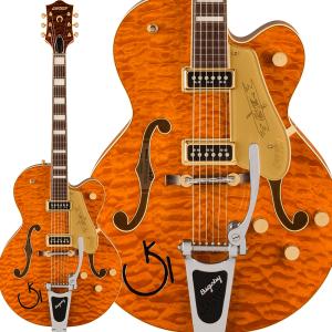 GRETSCH グレッチ G6120TGQM-56 Limited Edition Roundup Orange Stain Lacquer セミアコギター｜shimamura