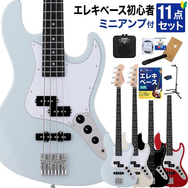 LaidBack レイドバック LBA-PJ ベース初心者11点セット ミニアンプ付き PJタイプ ...