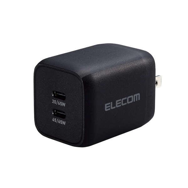 ELECOM エレコム ACDC-PD4365BK USB Power Delivery 65W キ...
