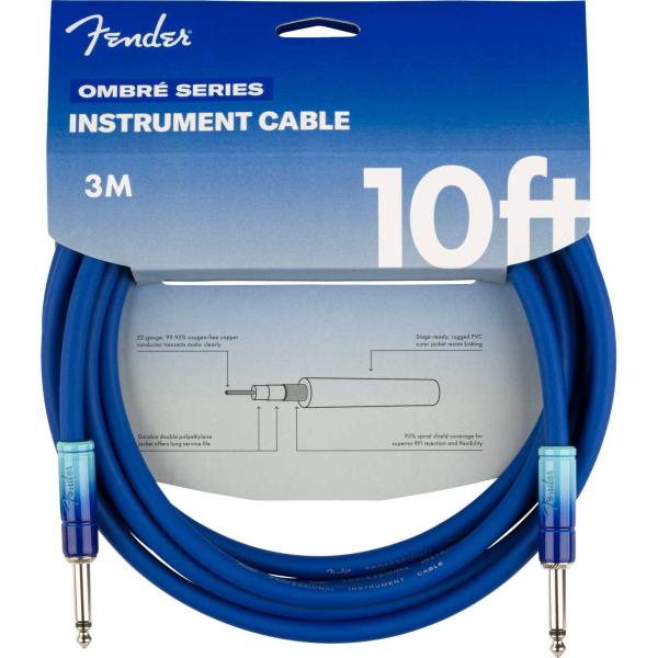 Fender フェンダー Ombr  Instrument Cable 10' Belair Blu...
