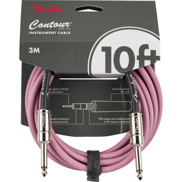 Fender フェンダー Contour Instrument Cable Burgundy Mis...