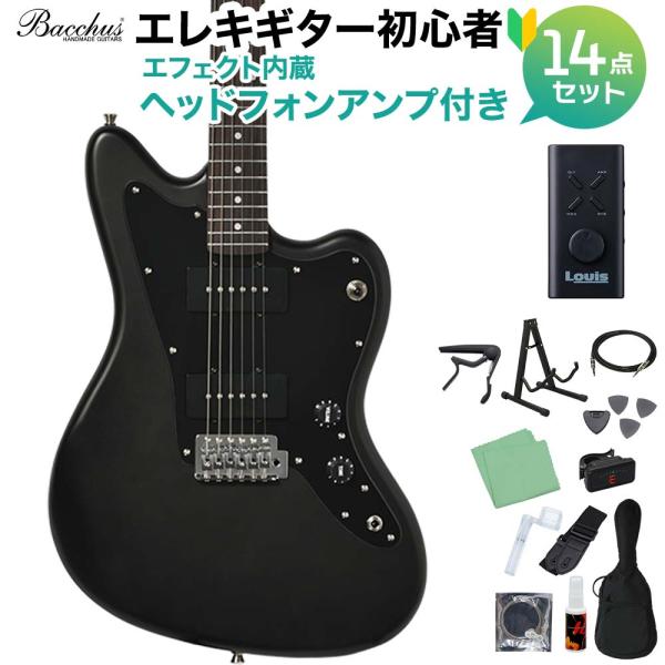 Bacchus BJM-5-RSM/R GM (Glossy Matte) エレキギター初心者14点...