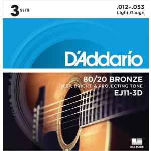 D'Addario（ダダリオ） 3セットパック／ダダリオ D'addario 12-53