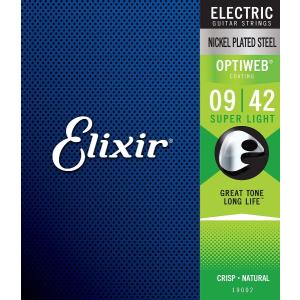 Elixir エリクサー OPTIWEB 09-42 スーパーライト #19002 エレキギター弦