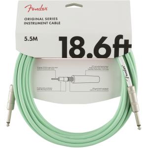 Fender フェンダー ORIGINAL CABLE 18.6ft Surf Green シールド 5.5m ストレート-ストレート