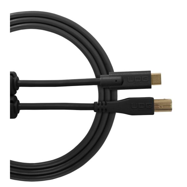 UDG U96001BL ブラック USBケーブル Ultimate USB2.0 C-B Stra...