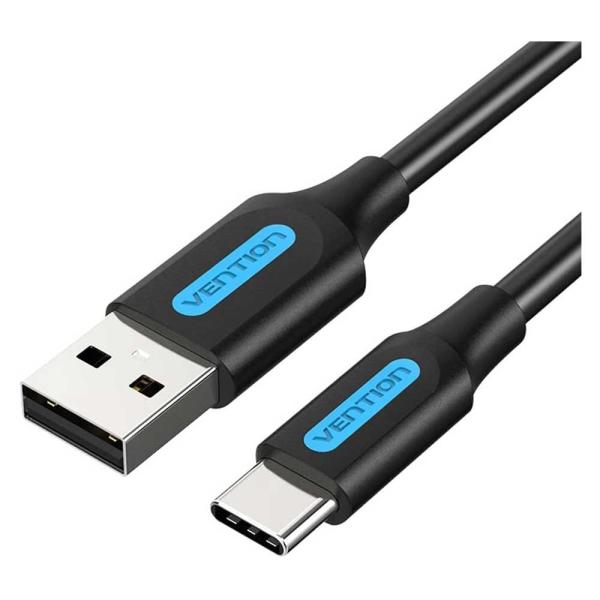 VENTION ベンション USB 2.0 A Male to USB-C Maleケーブル Bla...