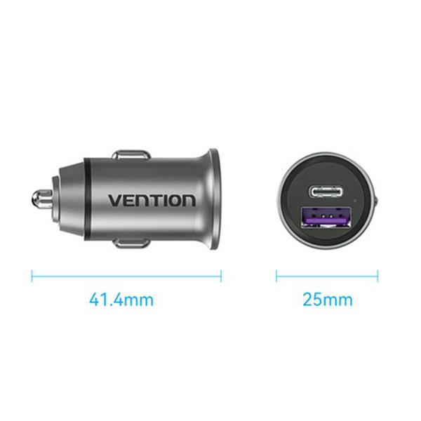 VENTION ベンション Two-Port USB A+A(30+30) Car Charger ...