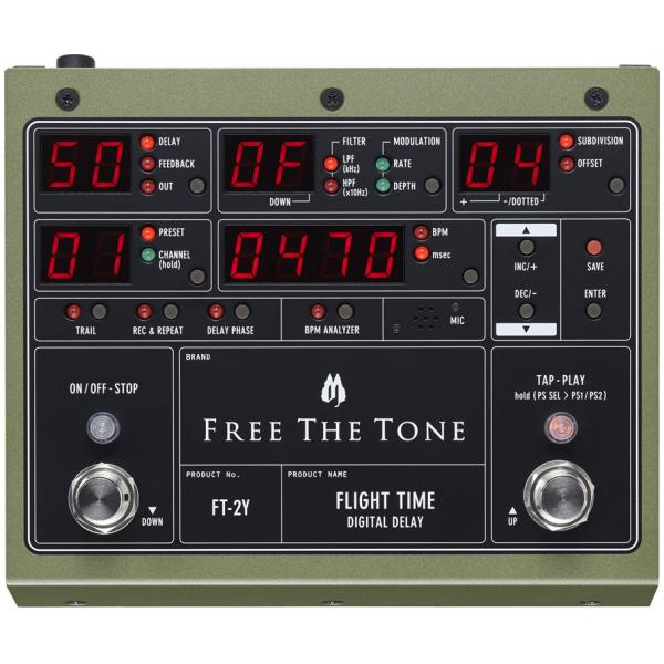 FREE THE TONE フリーザトーン FT-2Y FLIGHT TIME コンパクトエフェクタ...