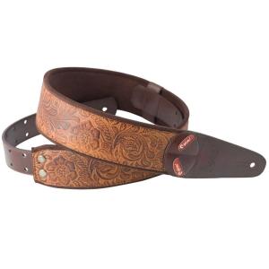 Zemaitis ゼマイティス ギターストラップ レザー Embossed Leather
