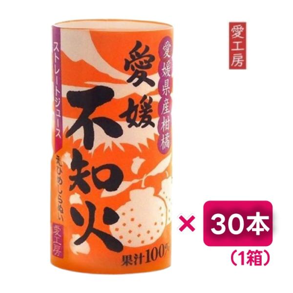 不知火 愛工房 柑橘 ジュース 愛媛 しらぬい カートカン 紙パック 125ml×30本(1箱）非濃...