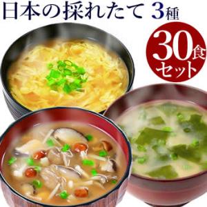 味噌汁 フリーズドライ ギフト 日本の採れたて お味噌汁30食セット  野菜 の具 インスタント 化...