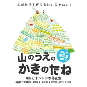 送料無料やまのうえのかきのたね80gｘ２（2個セット　ジャンボ落花生使用　有機醤油　山塩　四万十川あおのり　宗田節使用　2025年５月中旬ごろ販売再開
