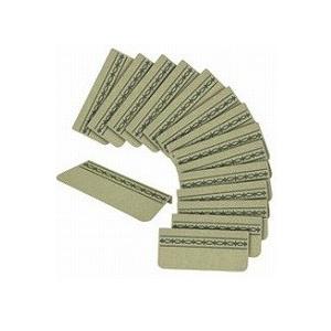 コーナー付階段マット　スベリ止め付（15枚入） / KA-41　グリーン（住宅改修小物）（サンコー）
