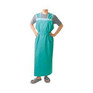 ハビナース 軽やか介助用エプロン ロングタイプ 男性用 / 11246 グリーン