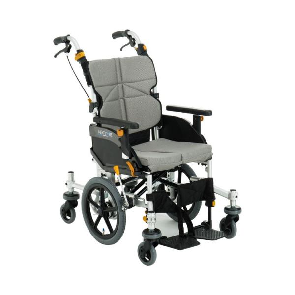 ネクストコア　くるり　介助用車いす　NEXT-80B / 座幅40cm　＃F-4（グレー）（松永製作...