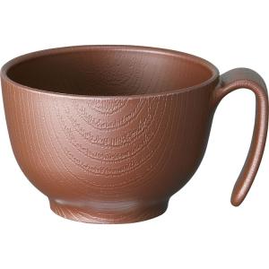 木目　持ちやすい茶碗ハンドル付 / NBLS1H　ブラウン（スケーター）