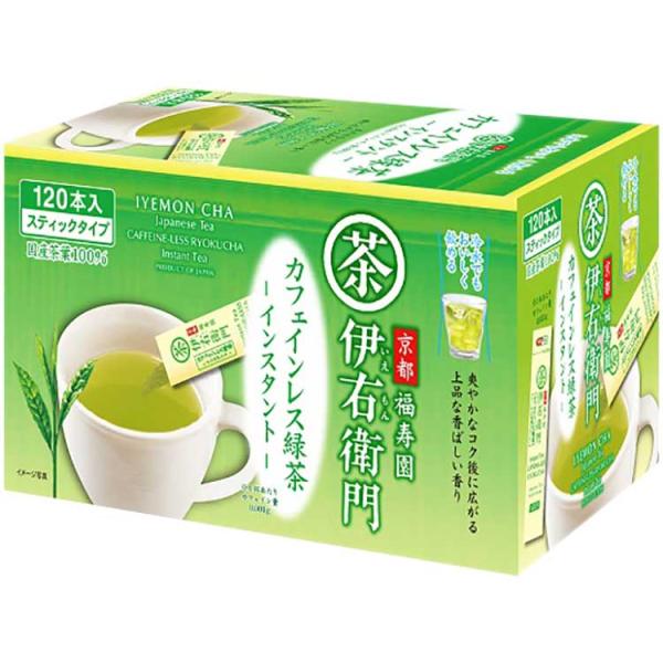 伊右衛門　カフェインレス緑茶　インスタント　スティック / 0.8g×120本（宇治の露製茶）