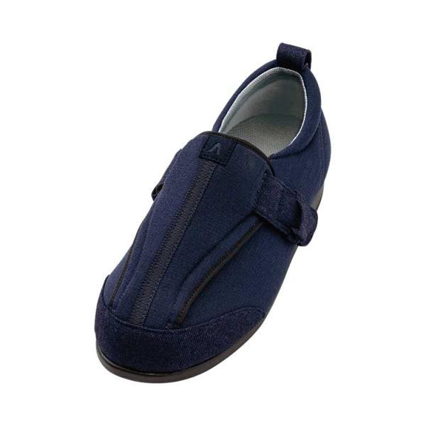 つま先ひろびろサポート　7058　7E　片足 / 5L　ネイビー　右足（徳武産業）