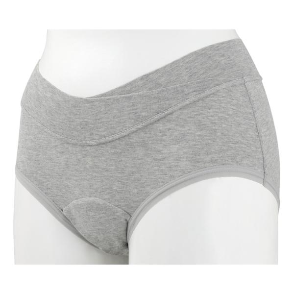 クロスベルト軽失禁ショーツ　婦人用 / AV-216　M　杢グレー（亀屋）