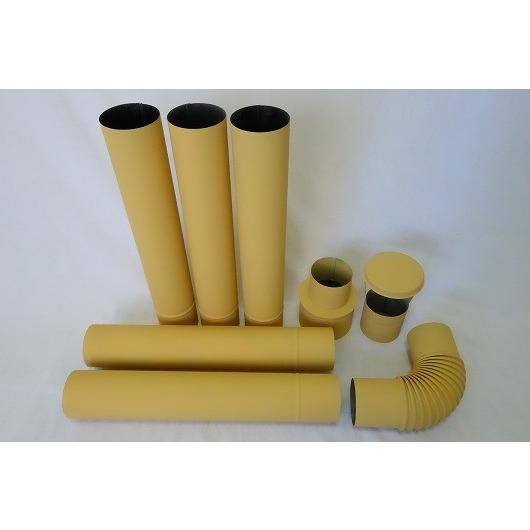 ステンレス製煙突カラー塗装料のみ　径80mm煙突