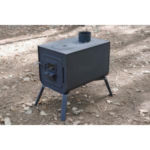 新保製作所 薪ストーブ 角型 窓付きガード付”ベイダー” ウッドストーブ