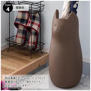 ねこ 傘立て 陶器 おしゃれ 可愛い 内側コー...の詳細画像5