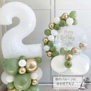 数字 バルーン 白 約60cm バルーン 風船...の詳細画像5