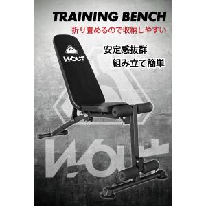 トレーニングベンチ 耐荷重150KG ベンチプ...の詳細画像2
